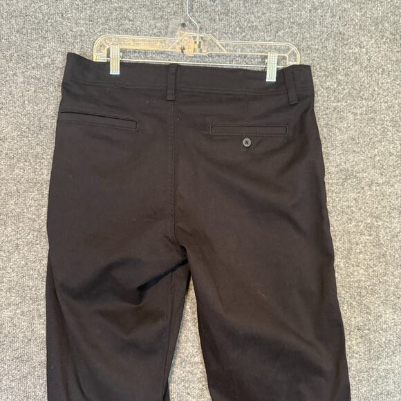 Lee Pants Mens 33x34 Black Extreme Motion MVP Straight Leg Chino Stretch Casual - Picture 4 of 11